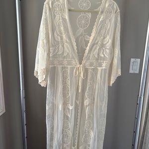 Stevie Nicks Boho 70s Lace Robe